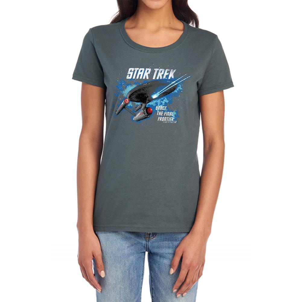 Star Trek The Final Frontier Women's 18/1 Cotton Short-Sleeve T-Shirt