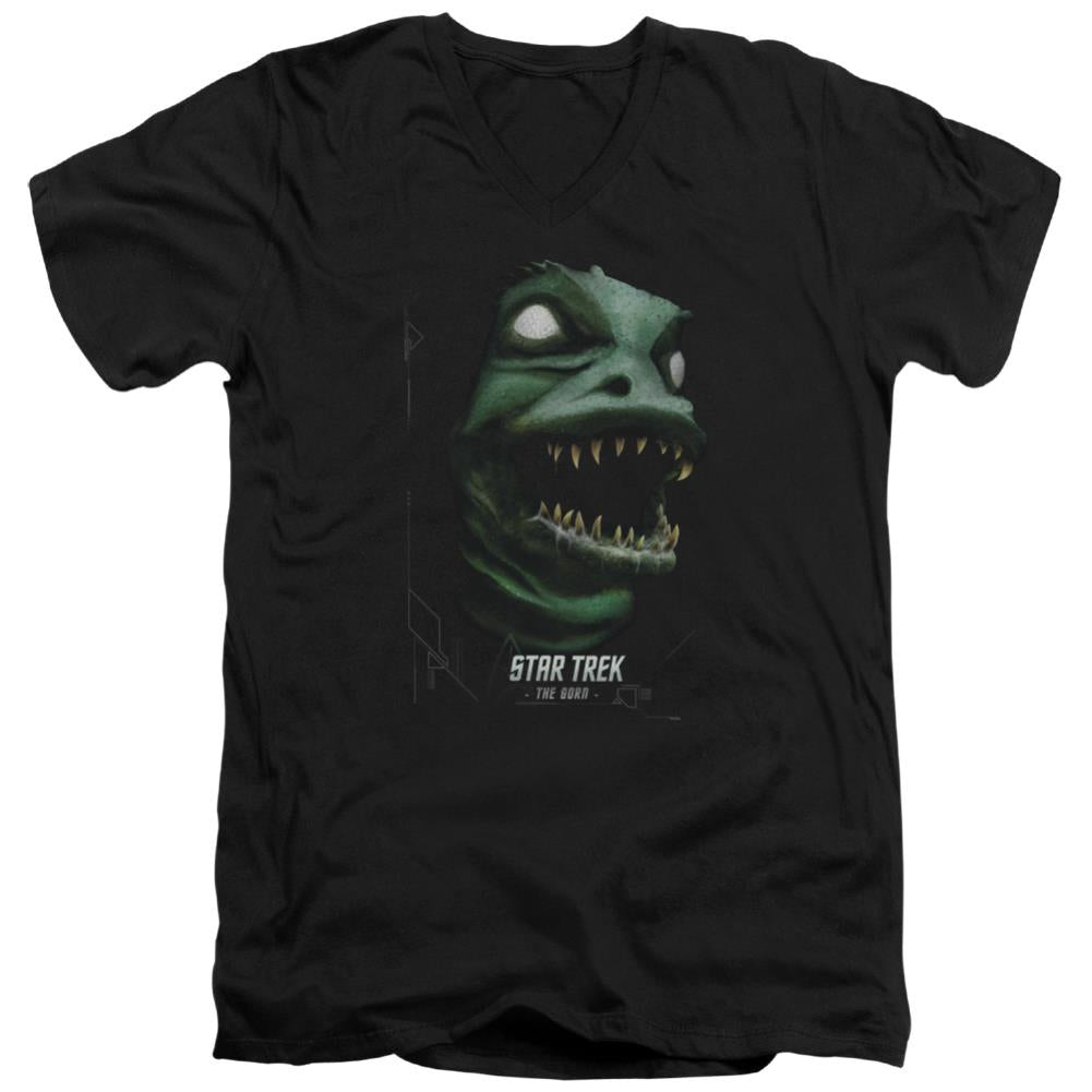 Star Trek The Gorn Men's 30/1 Cotton Slim V-Neck T-Shirt