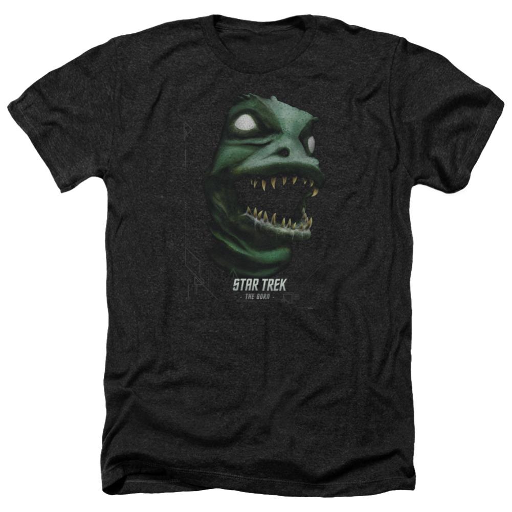 Star Trek The Gorn Men's 30/1 Heather 60 40 Poly Short-Sleeve T-Shirt