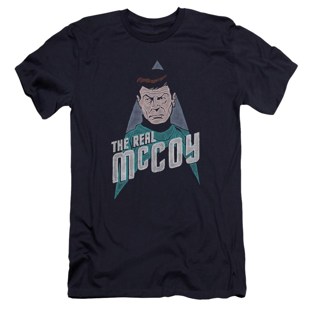 Star Trek The Real McCoy Men's Ultra-Soft 30/1 Cotton Slim Short-Sleeve T-Shirt