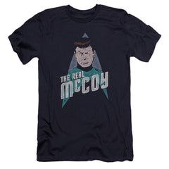 Star Trek The Real McCoy Men's Ultra-Soft 30/1 Cotton Slim Short-Sleeve T-Shirt