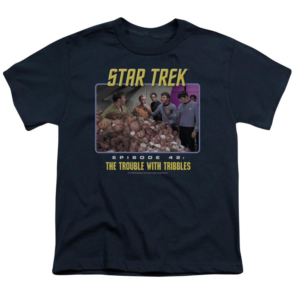 Star Trek The Trouble With Tribbles Youth 18/1 100% Cotton Short-Sleeve T-Shirt