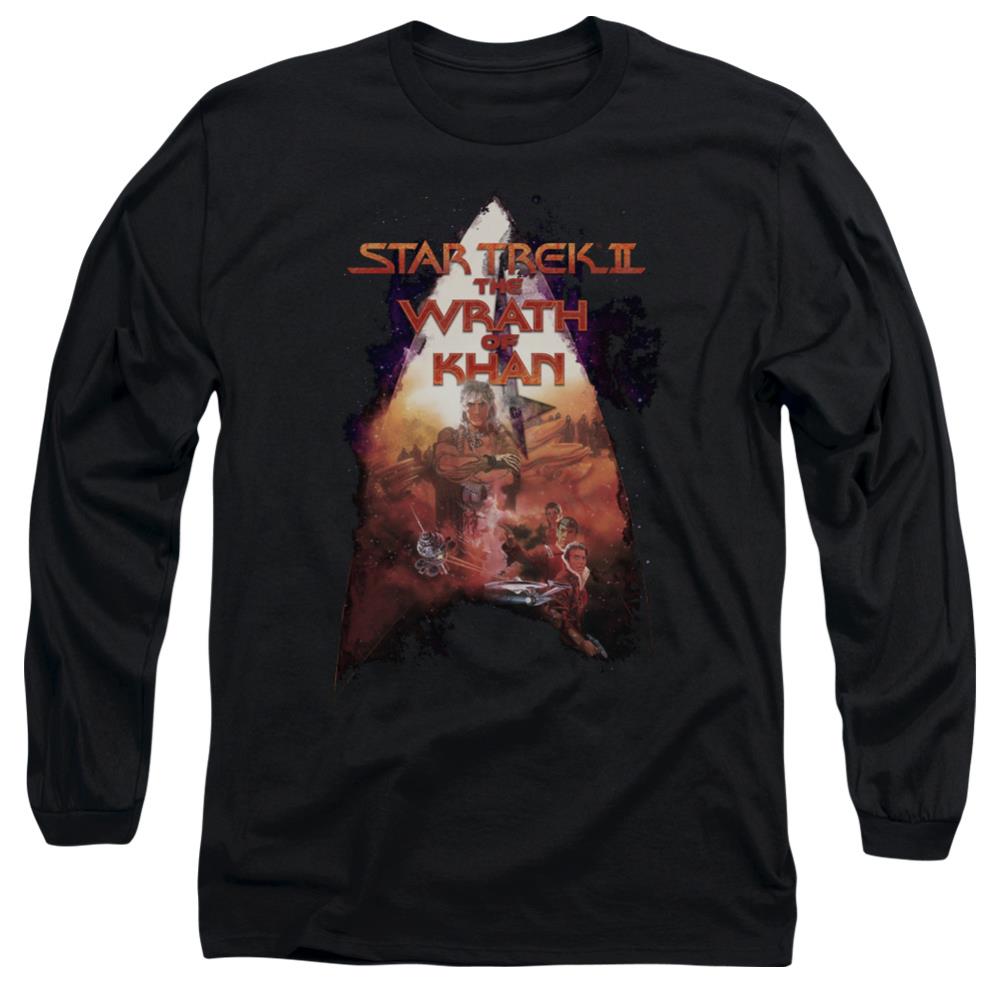 Star Trek The Wrath Of Khan Poster Men's 18/1 Cotton Long-Sleeve T-Shirt