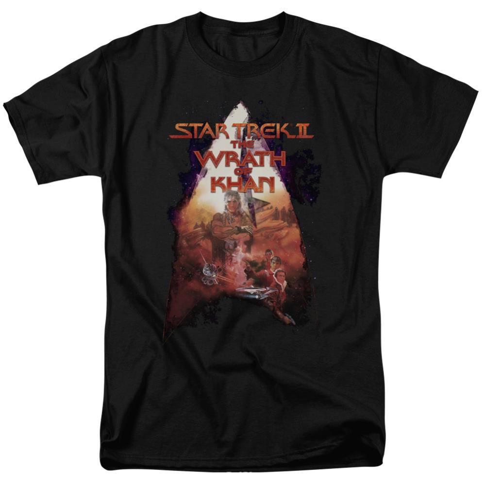 Star Trek The Wrath Of Khan Poster Men's 18/1 Cotton Short-Sleeve T-Shirt