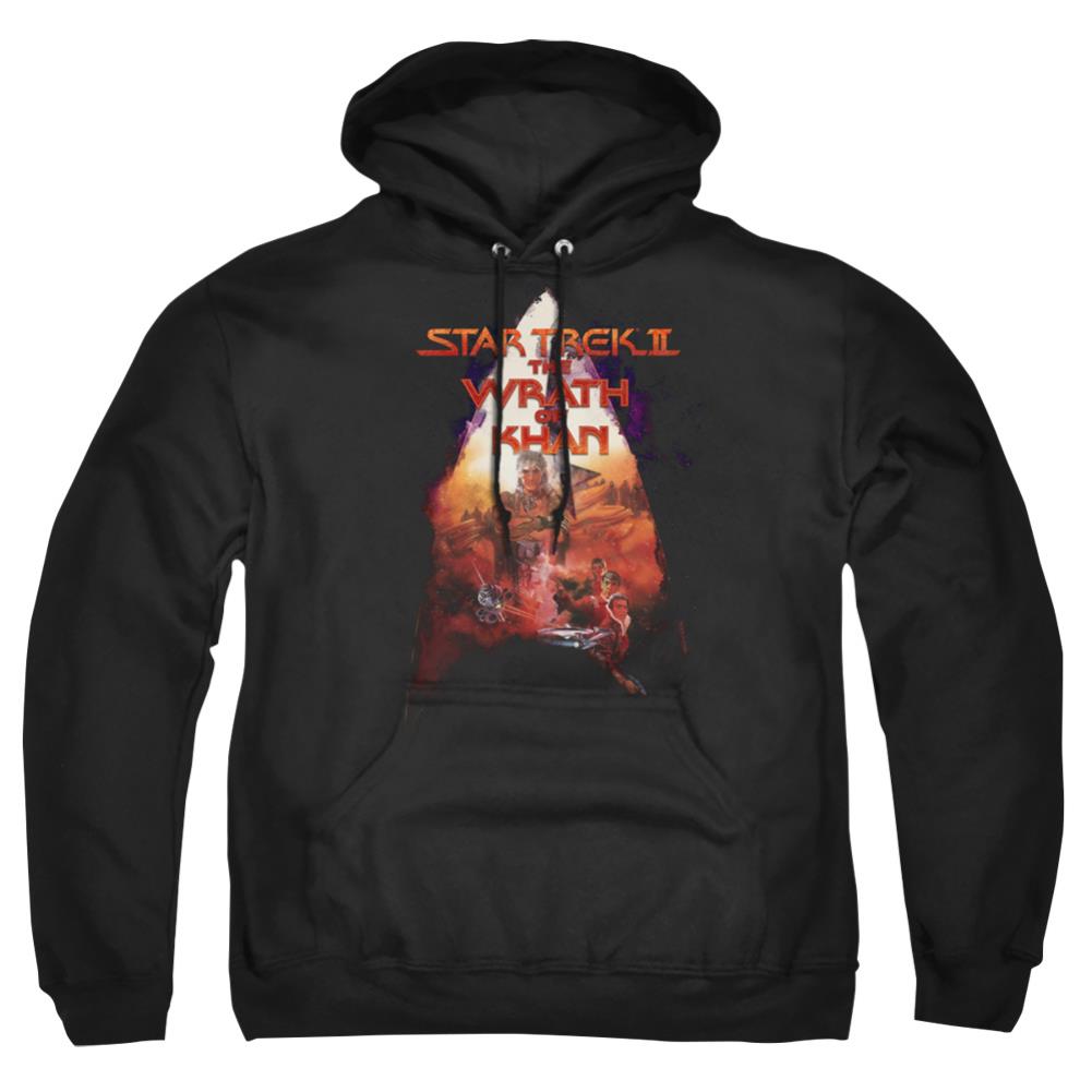 Star Trek The Wrath Of Khan Poster Men's Pull-Over 75 25 Poly Hoodie