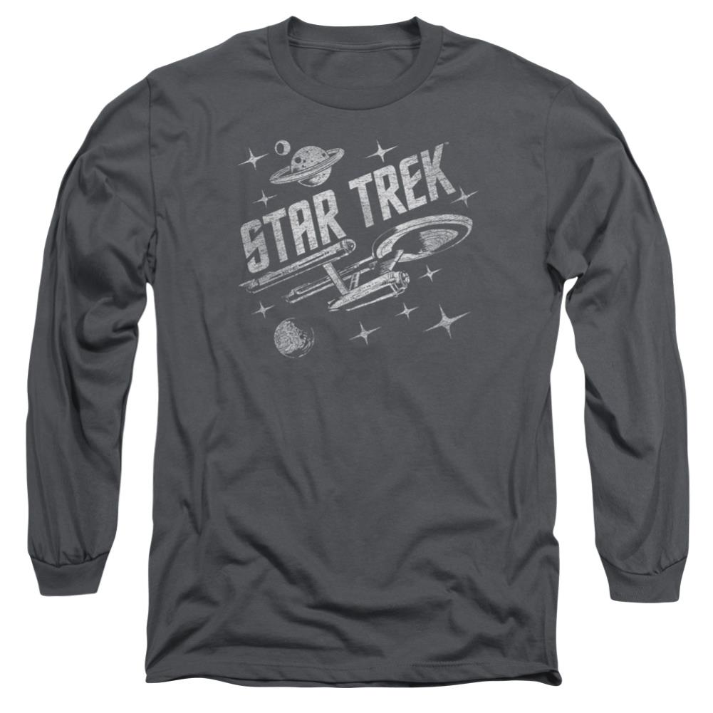 Star Trek Through Space Men's 18/1 Cotton Long-Sleeve T-Shirt
