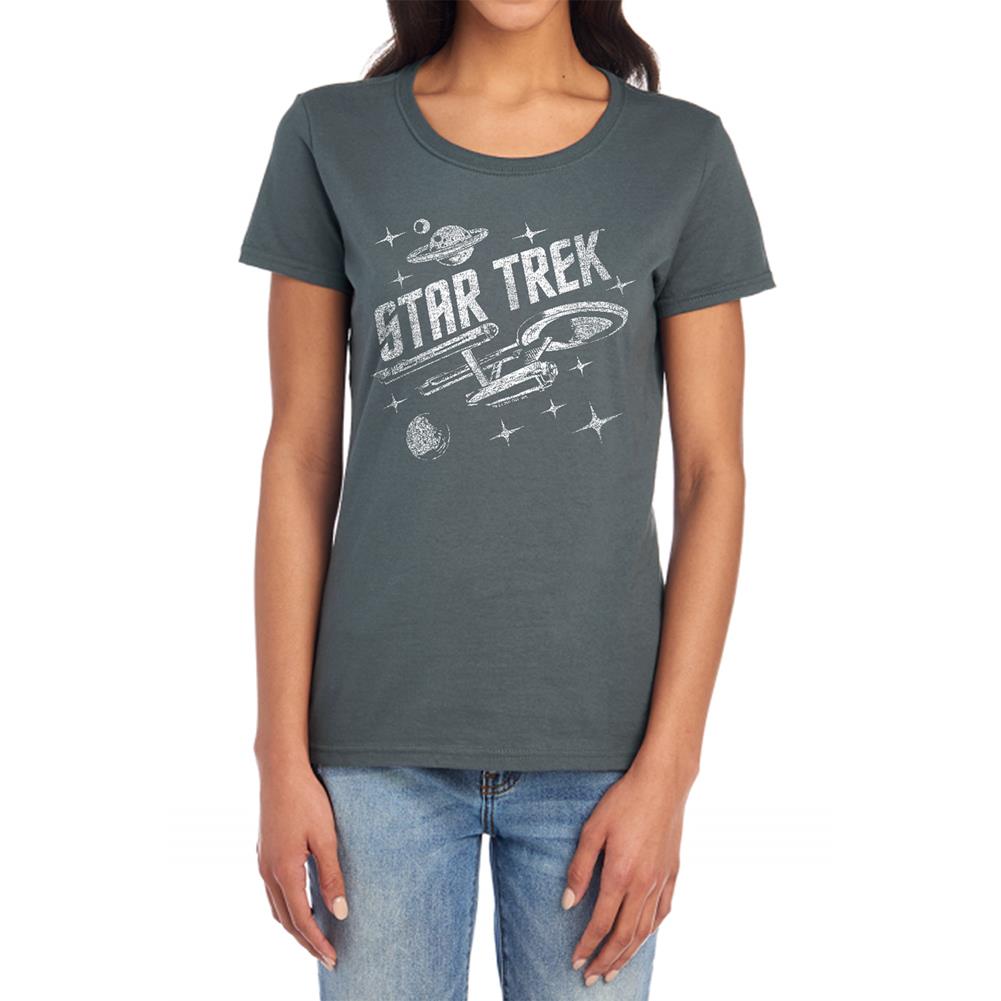 Star Trek Through Space Women's 18/1 Cotton Short-Sleeve T-Shirt