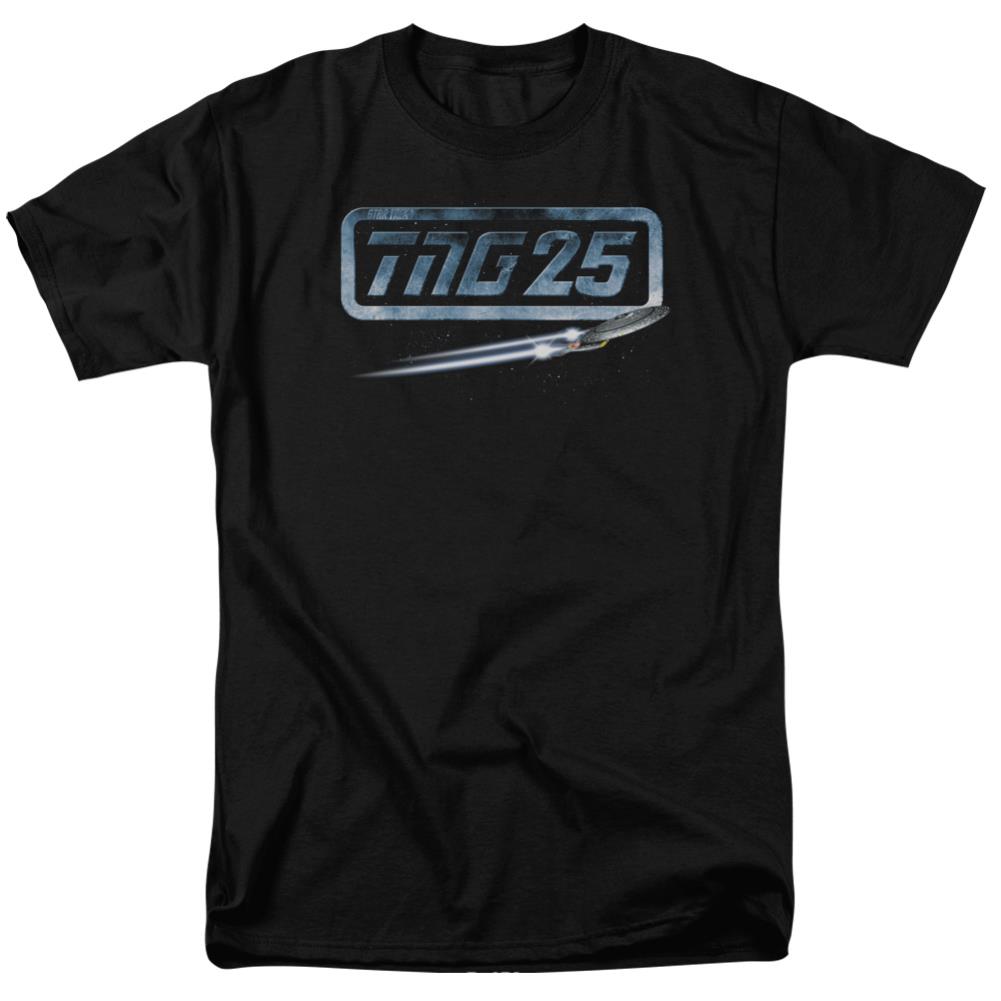 Star Trek TNG 25 Enterprise Men's 18/1 Cotton Short-Sleeve T-Shirt