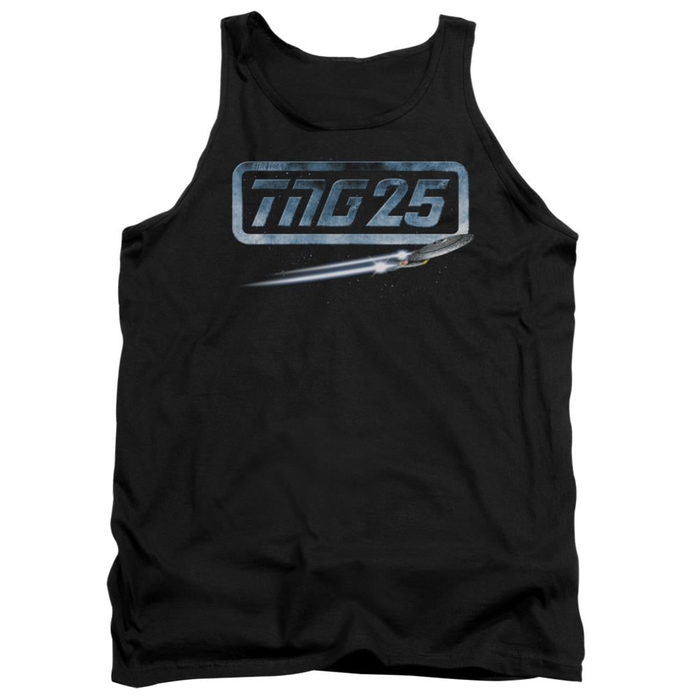 Star Trek TNG 25 Enterprise Men's 18/1 Cotton Tank Top