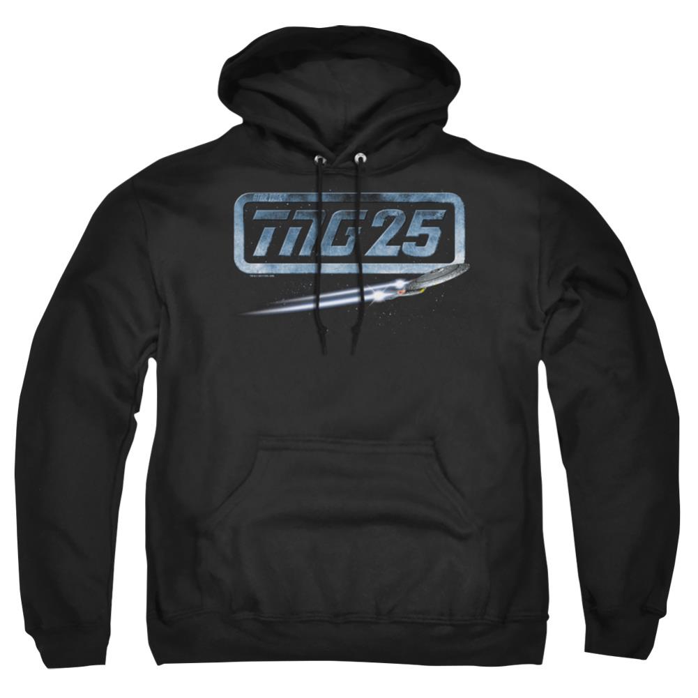 Star Trek TNG 25 Enterprise Men's Pull-Over 75 25 Poly Hoodie