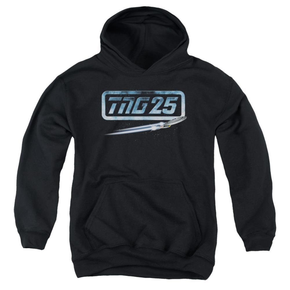 Star Trek TNG 25 Enterprise Youth Cotton Poly Pull-Over Hoodie