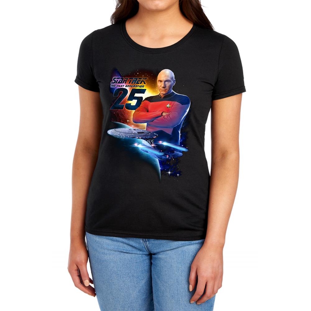 Star Trek TNG 25 Women's 18/1 Cotton Short-Sleeve T-Shirt
