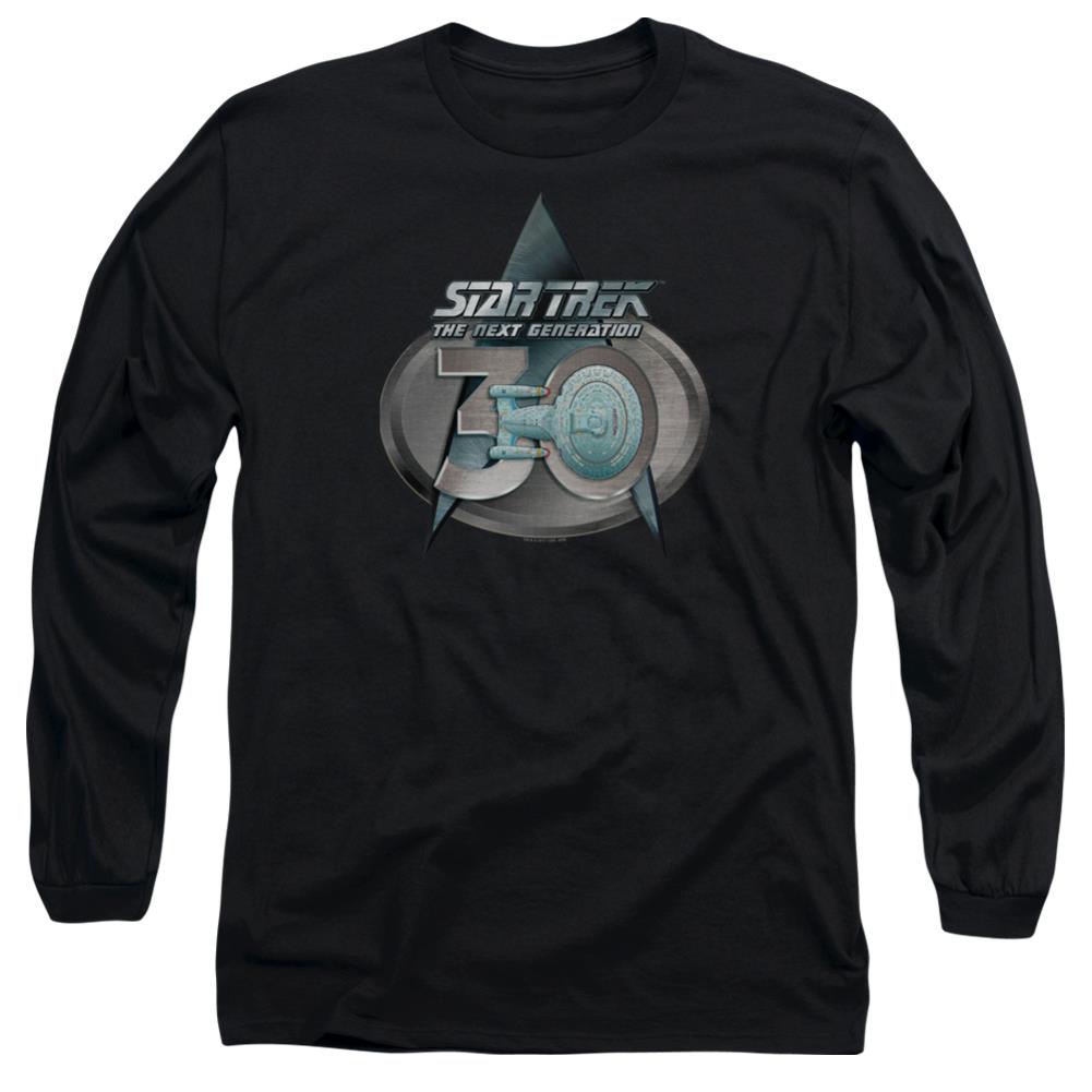 Star Trek TNG 30 Logo Men's 18/1 Cotton Long-Sleeve T-Shirt
