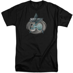 Star Trek TNG 30 Logo Men's 18/1 Tall Cotton Short-Sleeve T-Shirt