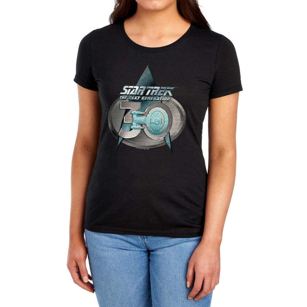 Star Trek TNG 30 Logo Women's 18/1 Cotton Short-Sleeve T-Shirt