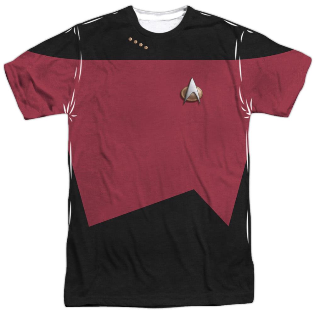 Star Trek TNG Command Uniform Men's Regular Fit Polyester Short-Sleeve T-Shirt