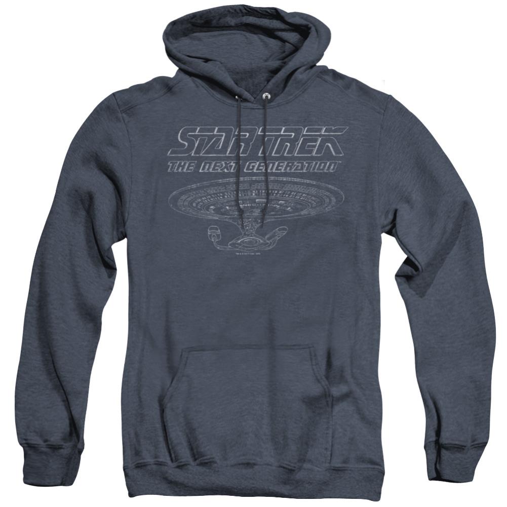 Star Trek TNG Enterprise Men's Pull-Over Hoodie