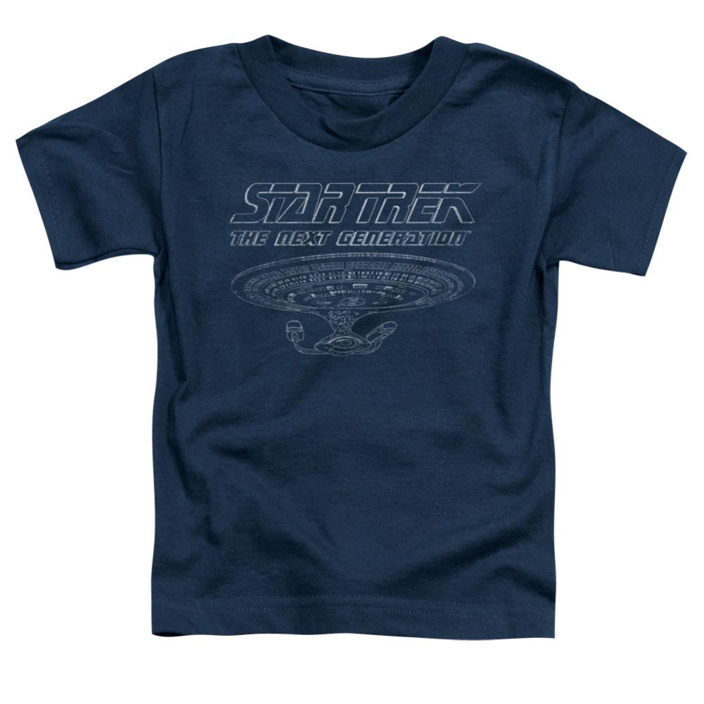 Star Trek TNG Enterprise Toddler 18/1 Cotton Short-Sleeve T-Shirt