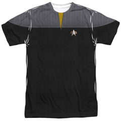 Star Trek TNG Movie Engineering Uniform Men's Regular Fit Polyester Short-Sleeve T-Shirt