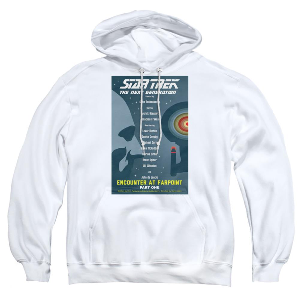 Star Trek TNG Season 1 Episode 1 Men's Pull-Over 75 25 Poly Hoodie