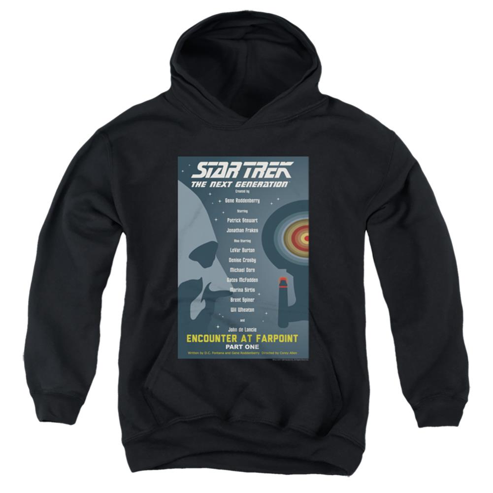 Star Trek TNG Season 1 Episode 1 Youth Cotton Poly Pull-Over Hoodie