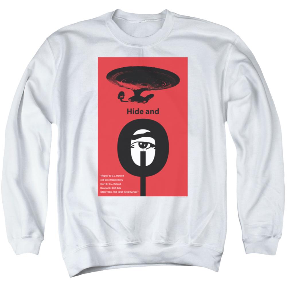 Star Trek TNG Season 1 Episode 10 Men's Crewneck 50 50 Poly Long-Sleeve T-Shirt
