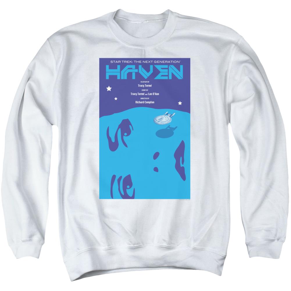 Star Trek TNG Season 1 Episode 11 Men's Crewneck 50 50 Poly Long-Sleeve T-Shirt