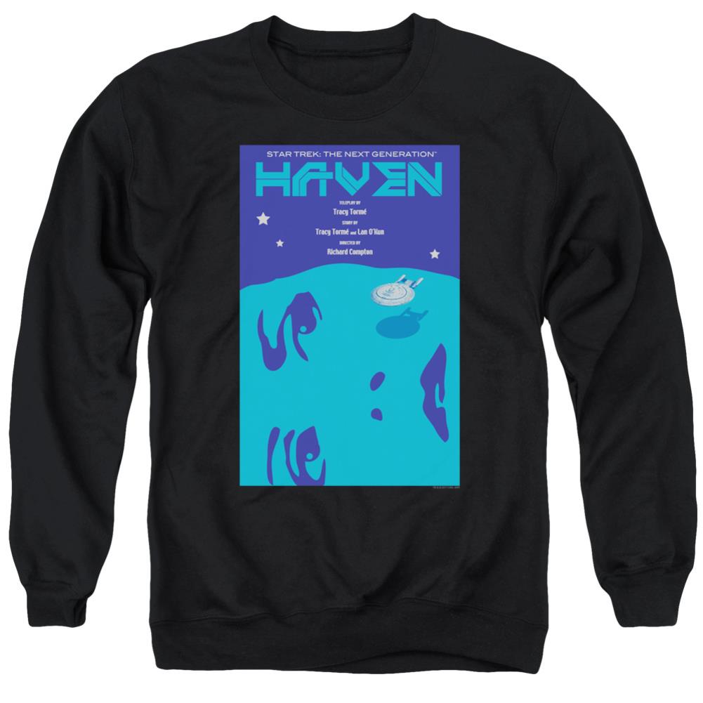 Star Trek TNG Season 1 Episode 11 Men's Crewneck 50 50 Poly Long-Sleeve T-Shirt