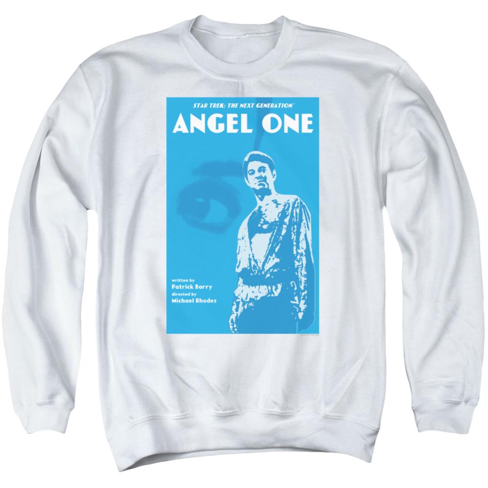 Star Trek TNG Season 1 Episode 14 Men's Crewneck 50 50 Poly Long-Sleeve T-Shirt