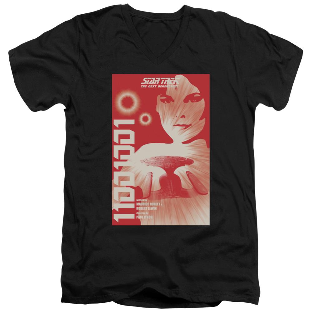 Star Trek TNG Season 1 Episode 15 Men's 30/1 Cotton Slim V-Neck T-Shirt