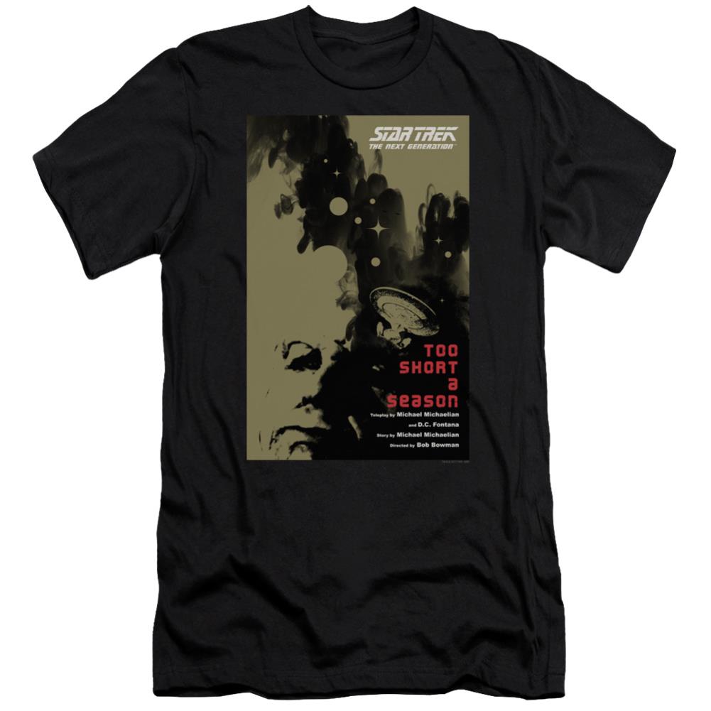 Star Trek TNG Season 1 Episode 16 Men's Ultra-Soft 30/1 Cotton Slim Short-Sleeve T-Shirt