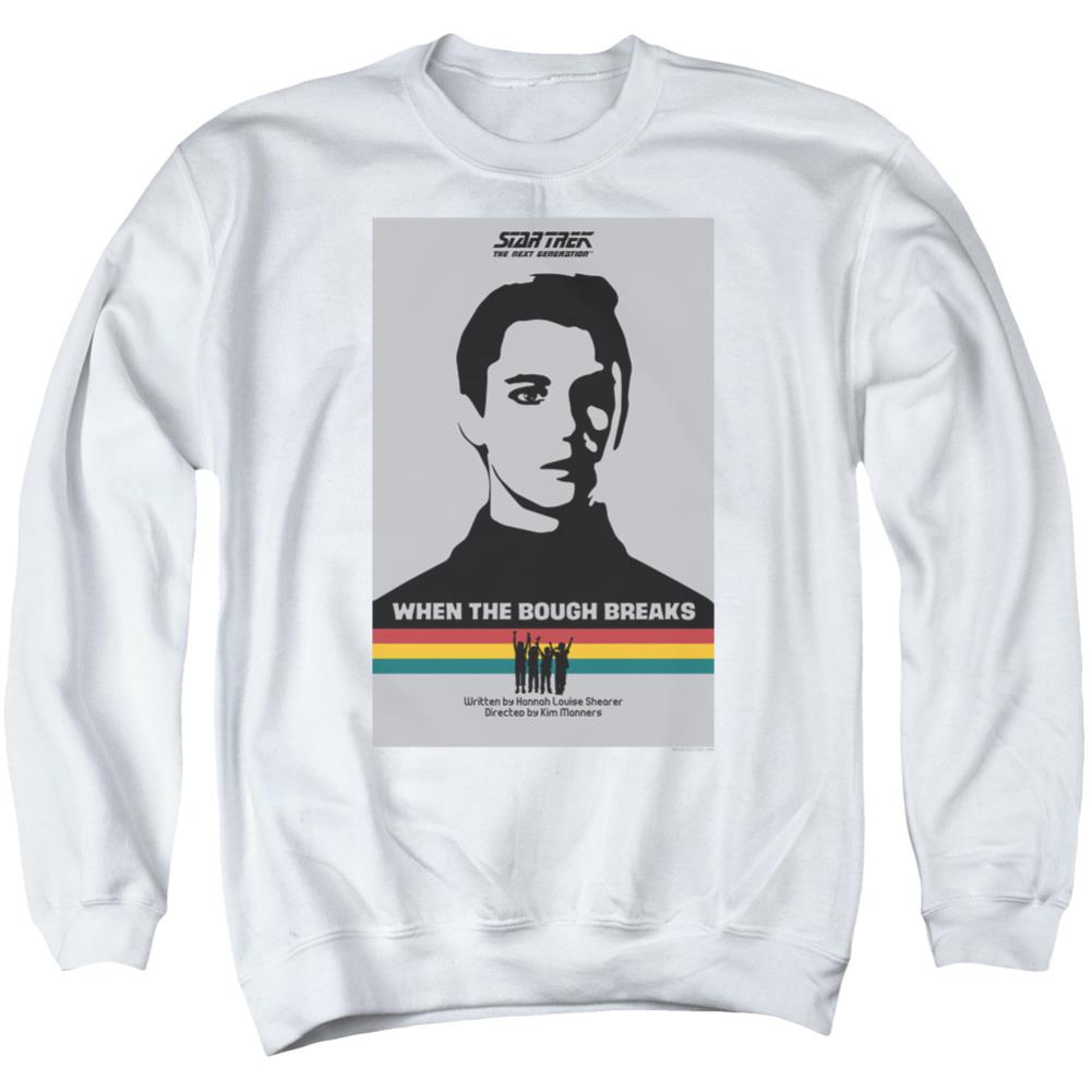 Star Trek TNG Season 1 Episode 17 Men's Crewneck 50 50 Poly Long-Sleeve T-Shirt
