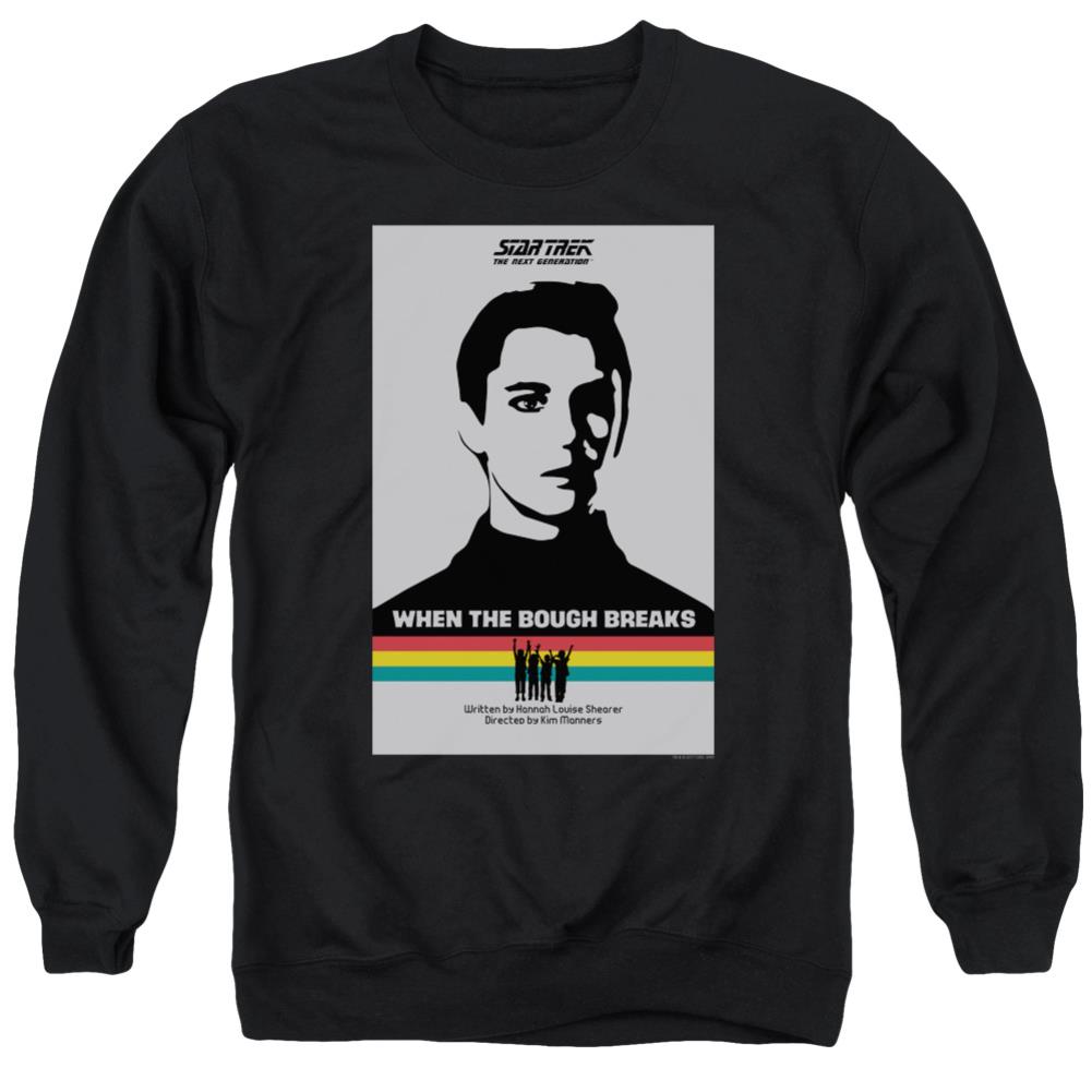 Star Trek TNG Season 1 Episode 17 Men's Crewneck 50 50 Poly Long-Sleeve T-Shirt