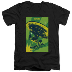Star Trek TNG Season 1 Episode 18 Men's 30/1 Cotton Slim V-Neck T-Shirt