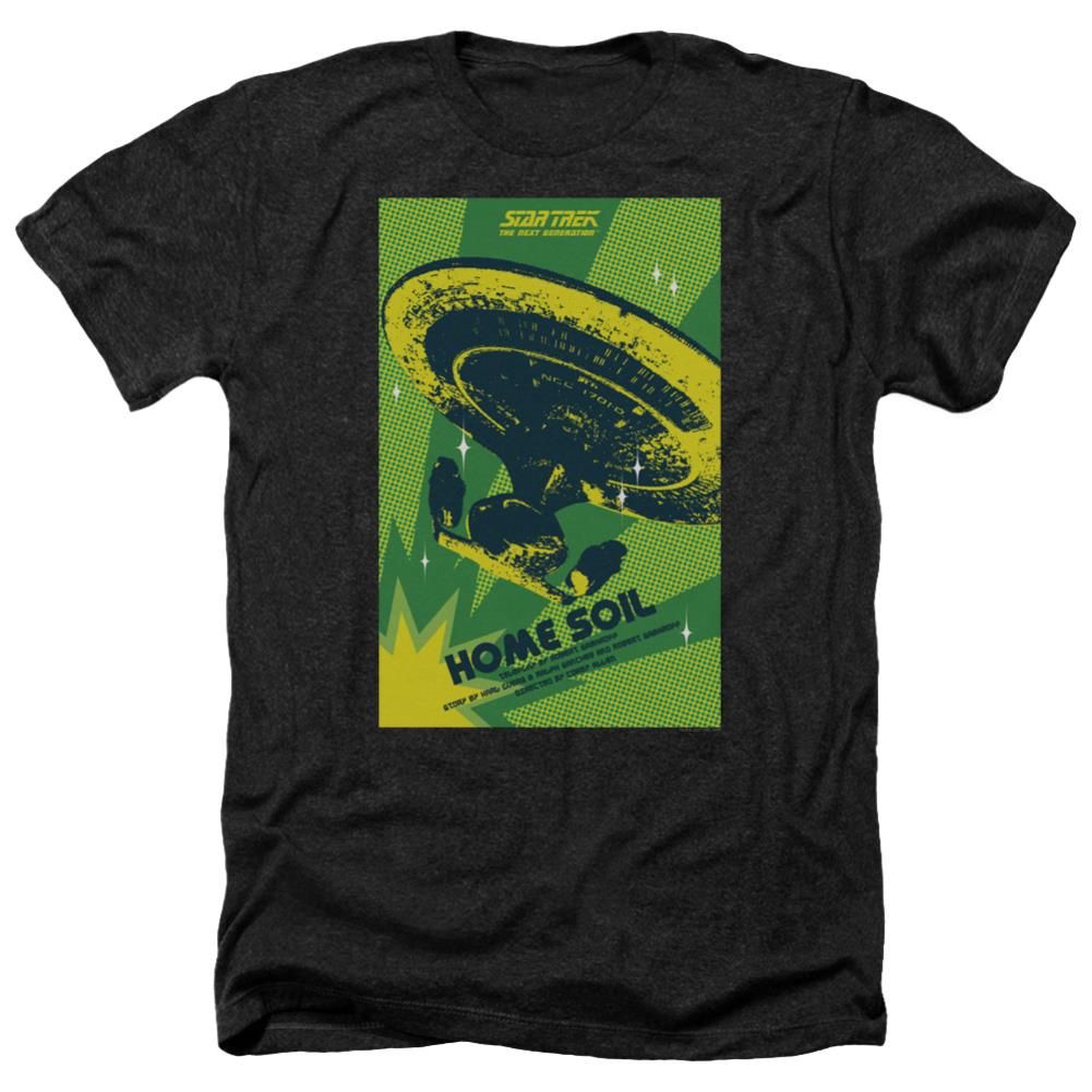 Star Trek TNG Season 1 Episode 18 Men's 30/1 Heather 60 40 Poly Short-Sleeve T-Shirt