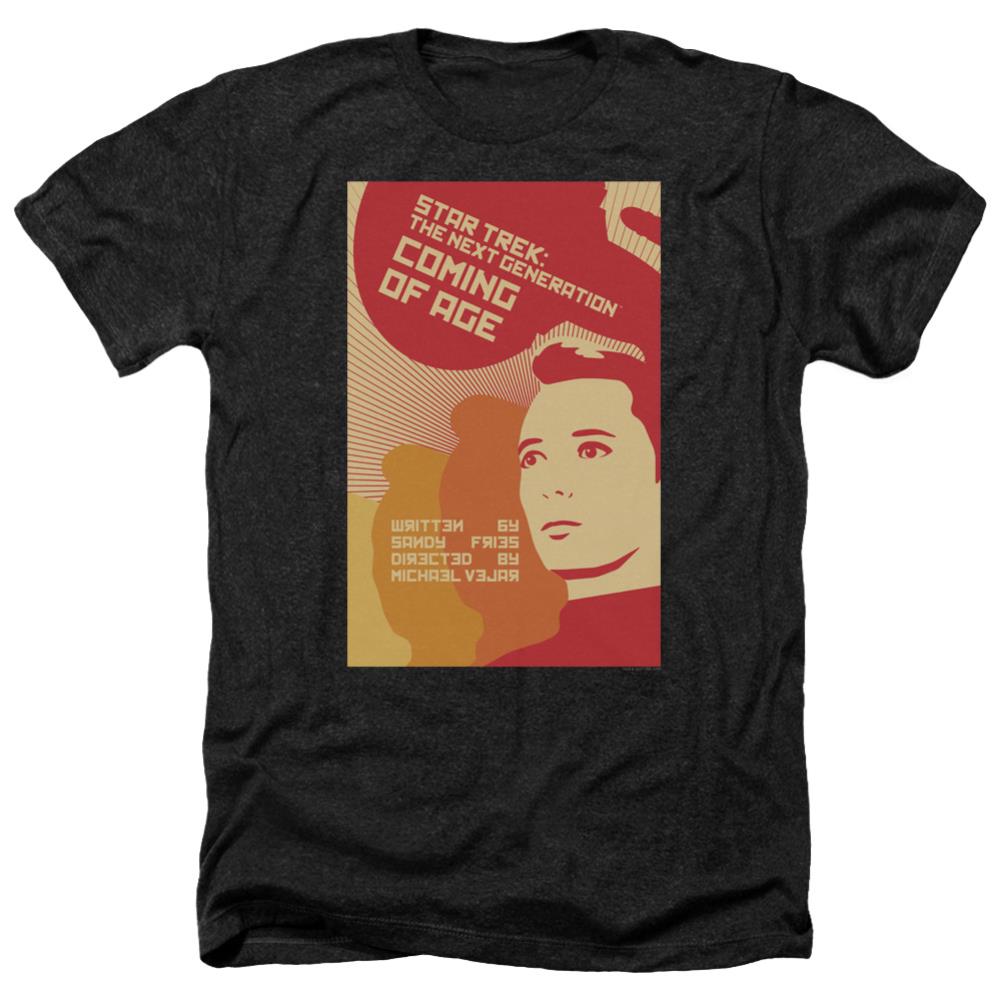 Star Trek TNG Season 1 Episode 19 Men's 30/1 Heather 60 40 Poly Short-Sleeve T-Shirt