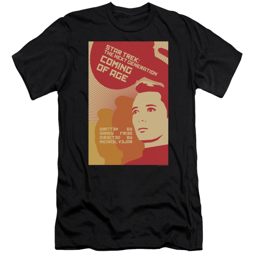 Star Trek TNG Season 1 Episode 19 Men's Ultra-Soft 30/1 Cotton Slim Short-Sleeve T-Shirt