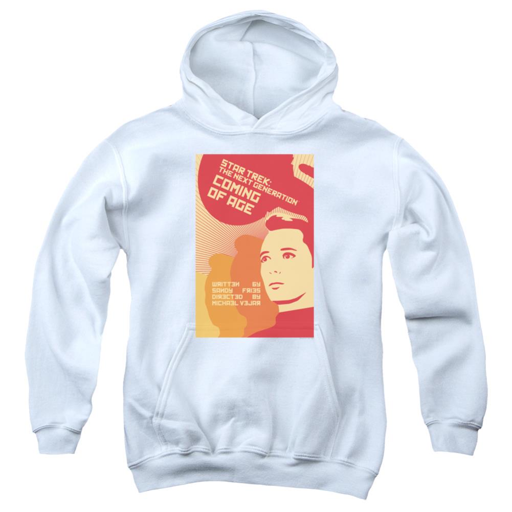 Star Trek TNG Season 1 Episode 19 Youth Cotton Poly Pull-Over Hoodie
