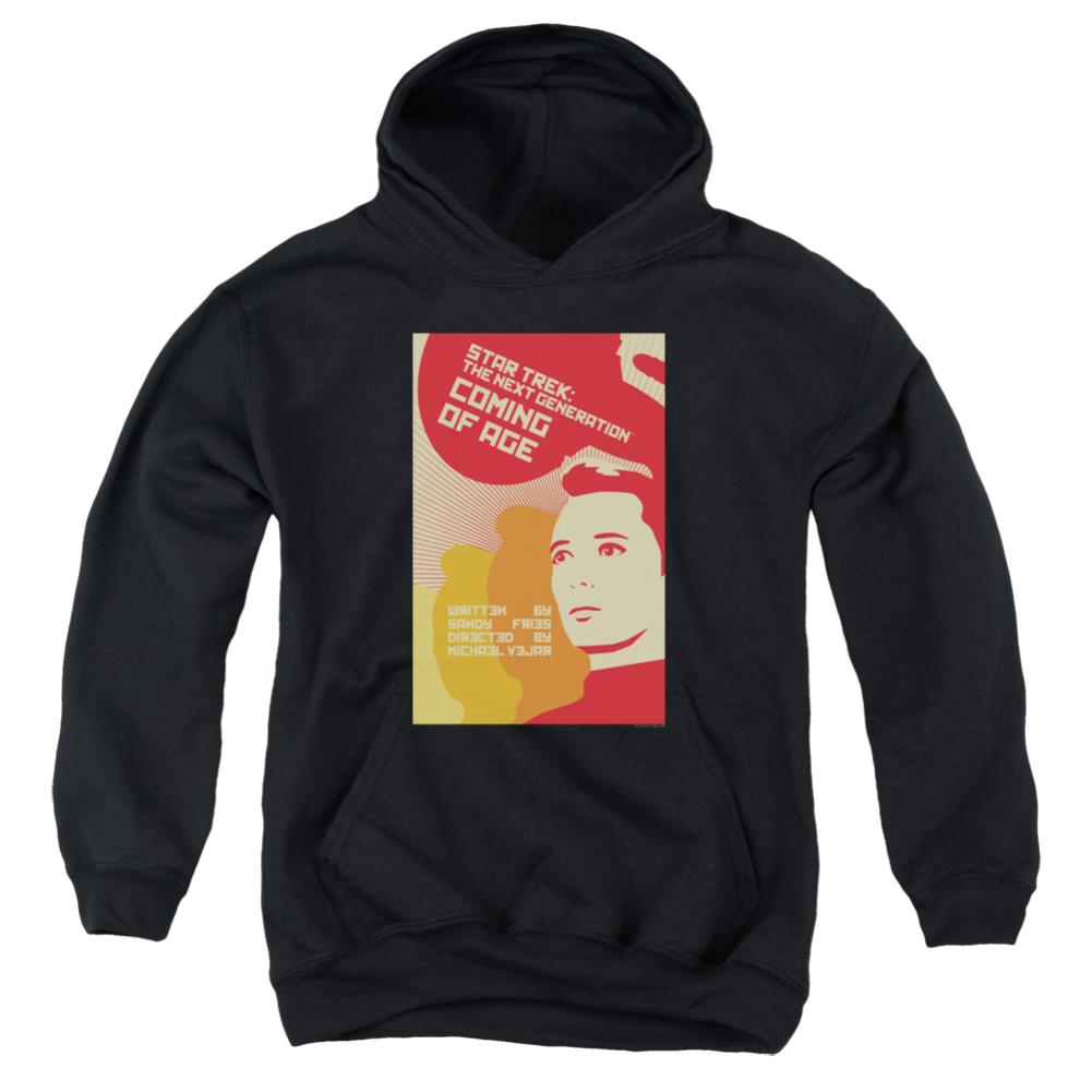 Star Trek TNG Season 1 Episode 19 Youth Cotton Poly Pull-Over Hoodie