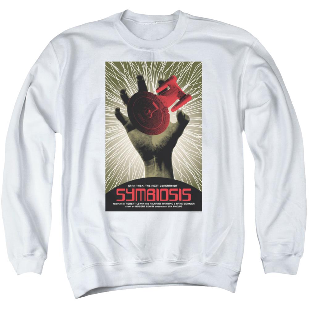 Star Trek TNG Season 1 Episode 22 Men's Crewneck 50 50 Poly Long-Sleeve T-Shirt