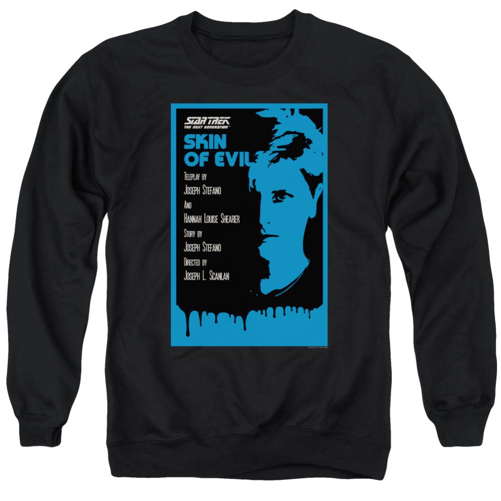 Star Trek TNG Season 1 Episode 23 Men's Crewneck 50 50 Poly Long-Sleeve T-Shirt