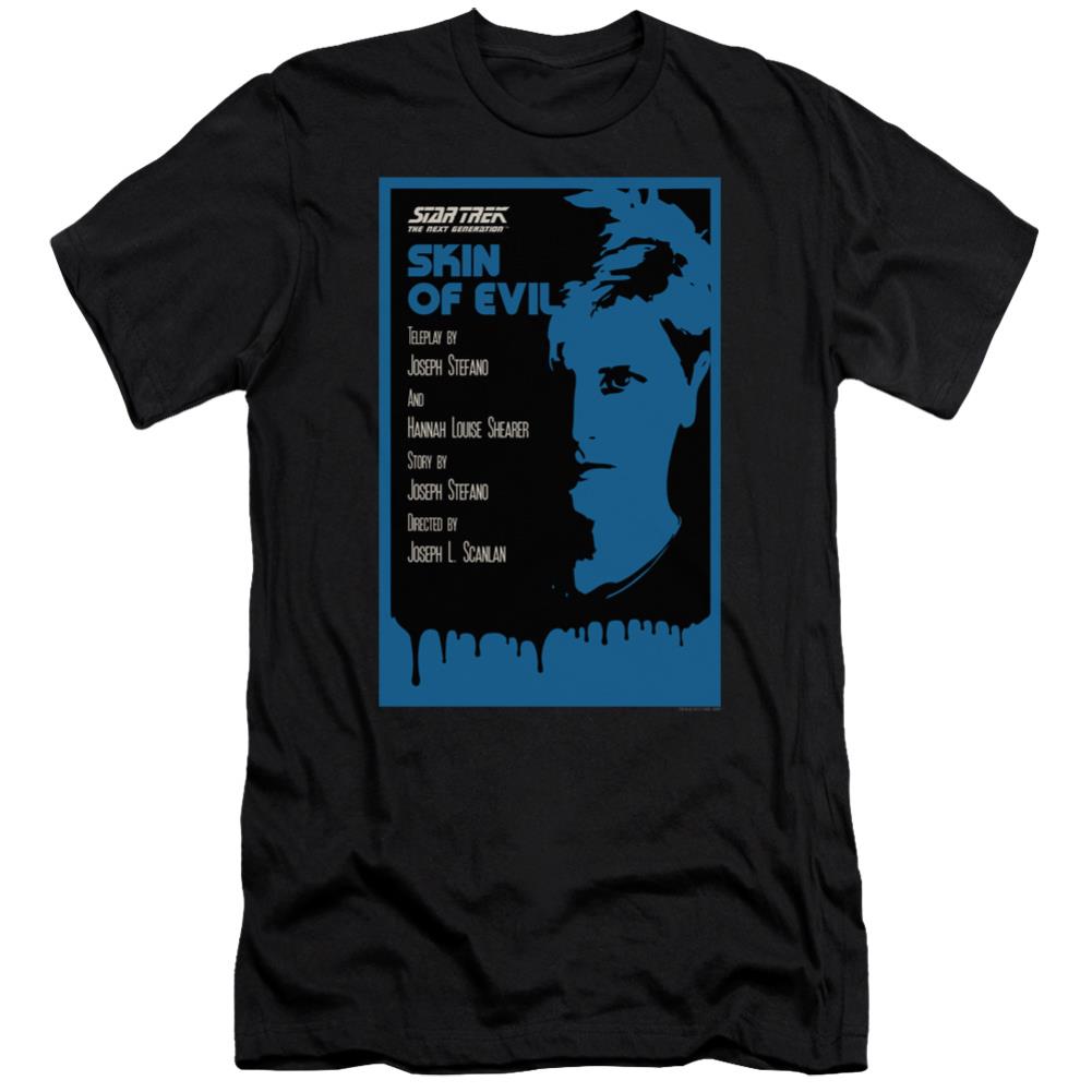 Star Trek TNG Season 1 Episode 23 Men's Ultra-Soft 30/1 Cotton Slim Short-Sleeve T-Shirt