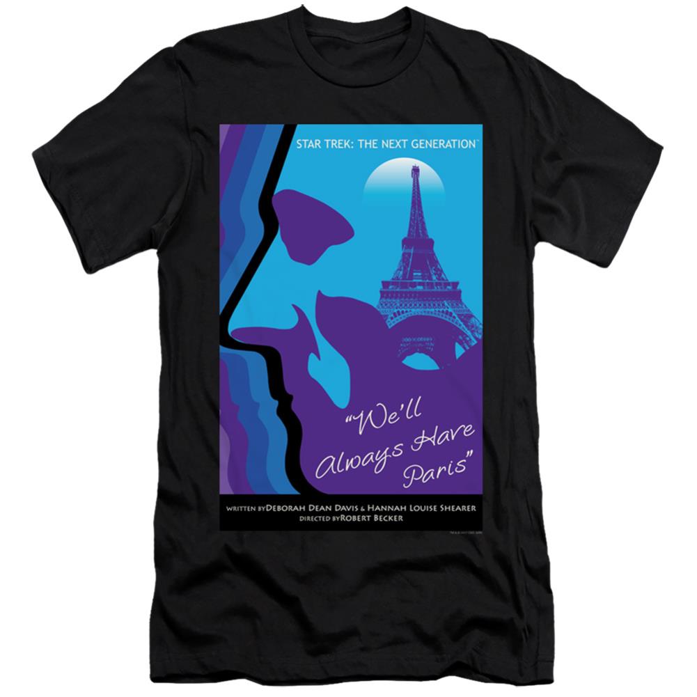 Star Trek TNG Season 1 Episode 24 Men's Ultra-Soft 30/1 Cotton Slim Short-Sleeve T-Shirt