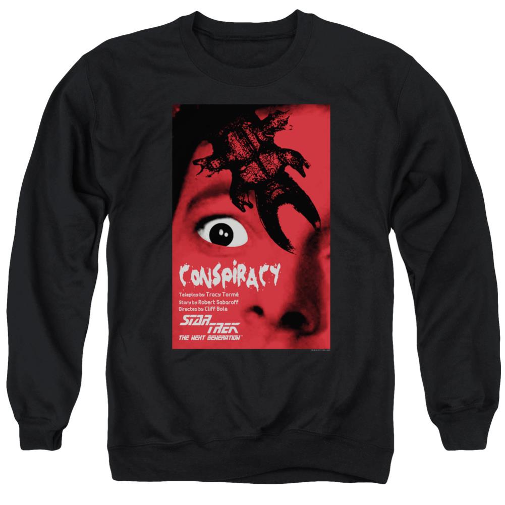 Star Trek TNG Season 1 Episode 25 Men's Crewneck 50 50 Poly Long-Sleeve T-Shirt