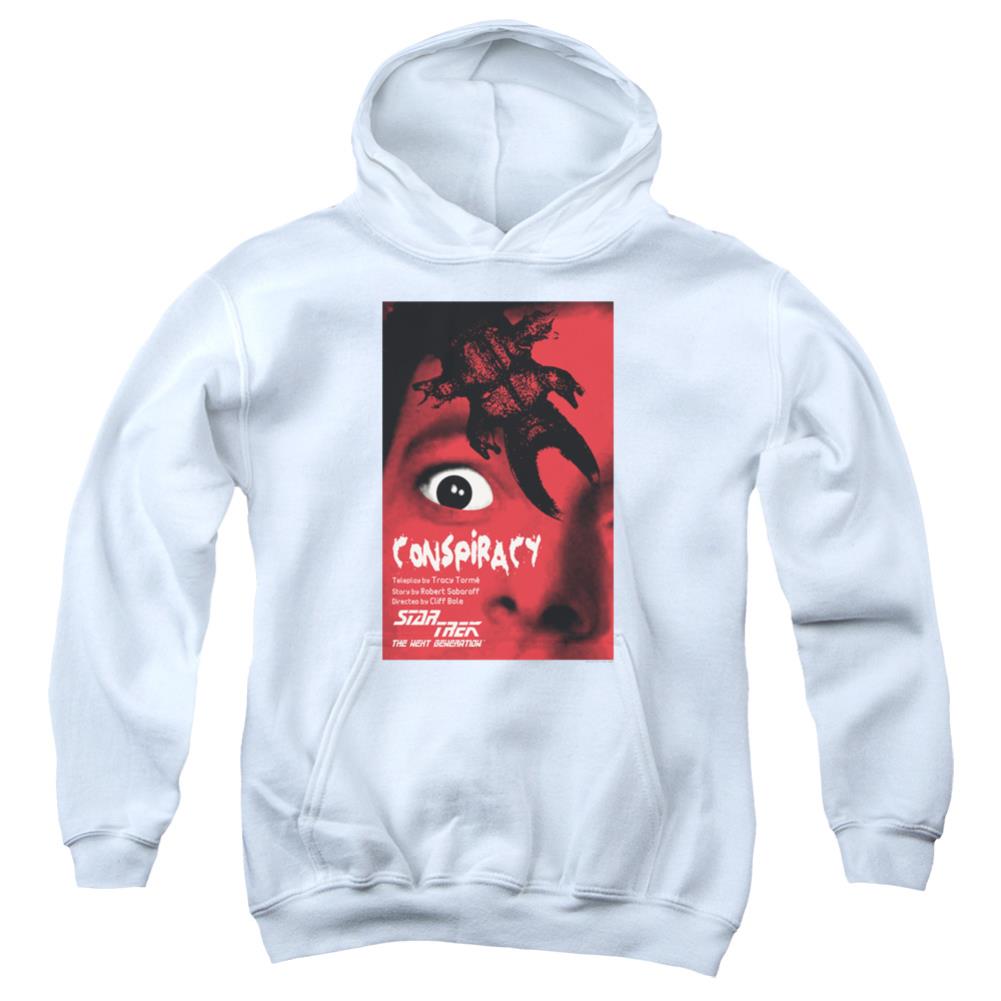 Star Trek TNG Season 1 Episode 25 Youth Cotton Poly Pull-Over Hoodie