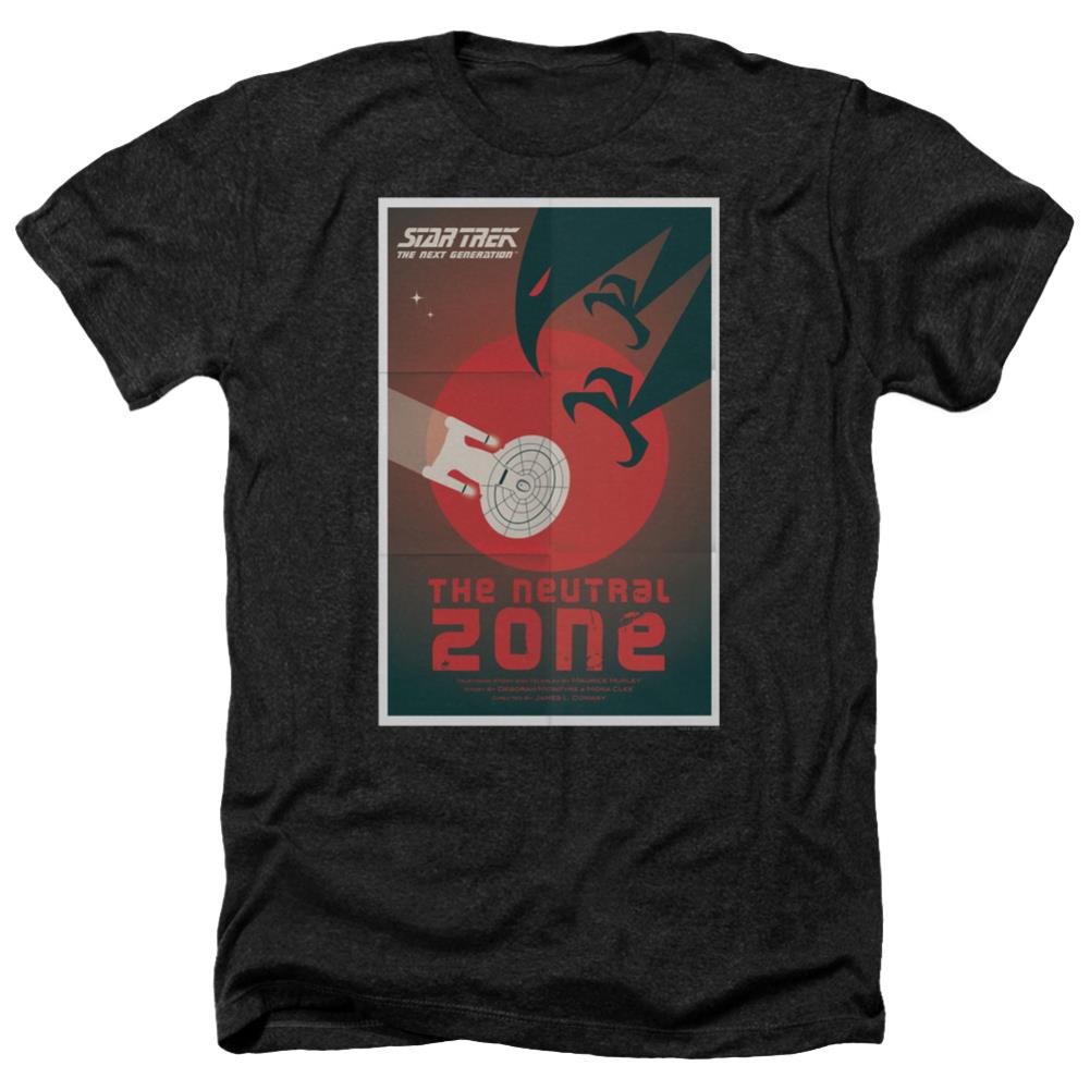 Star Trek TNG Season 1 Episode 26 Men's 30/1 Heather 60 40 Poly Short-Sleeve T-Shirt