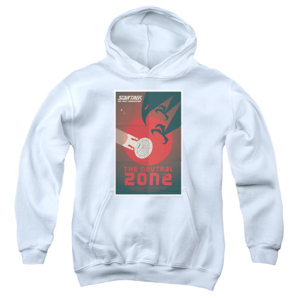 Star Trek TNG Season 1 Episode 26 Youth Cotton Poly Pull-Over Hoodie