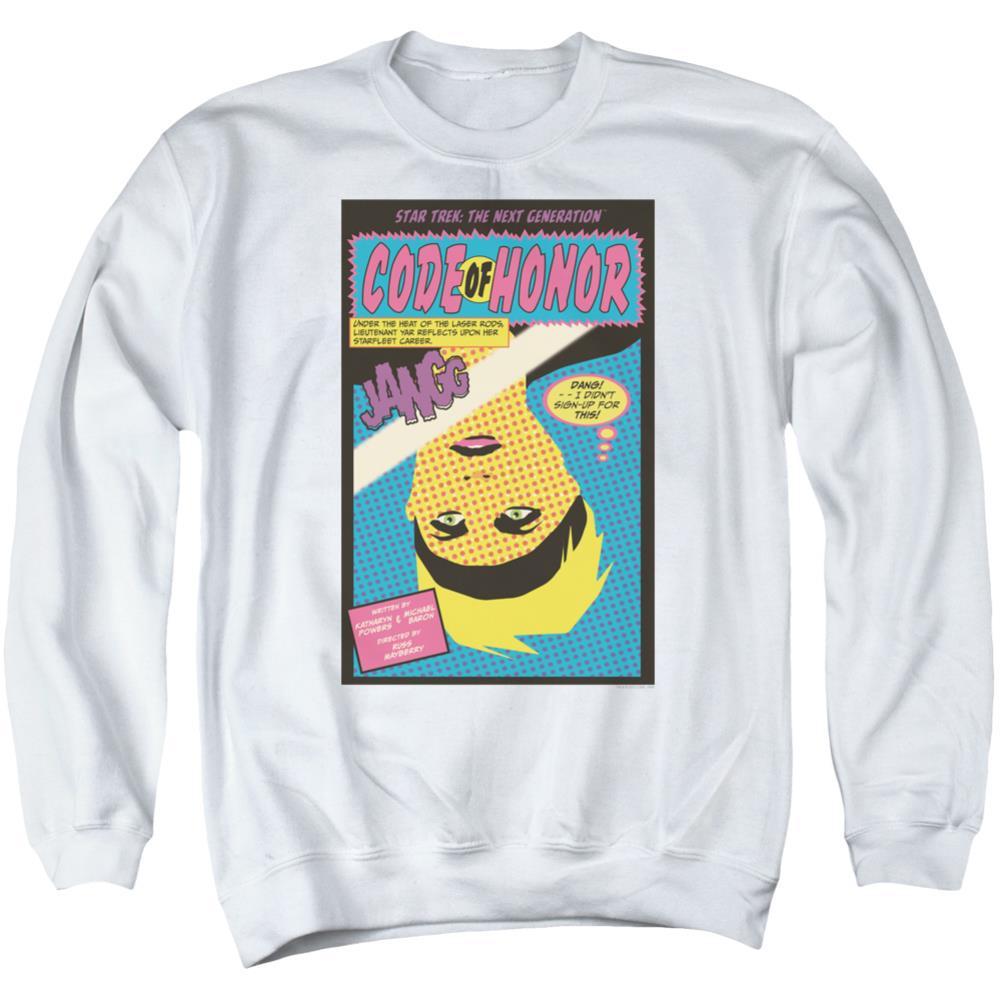Star Trek TNG Season 1 Episode 4 Men's Crewneck 50 50 Poly Long-Sleeve T-Shirt