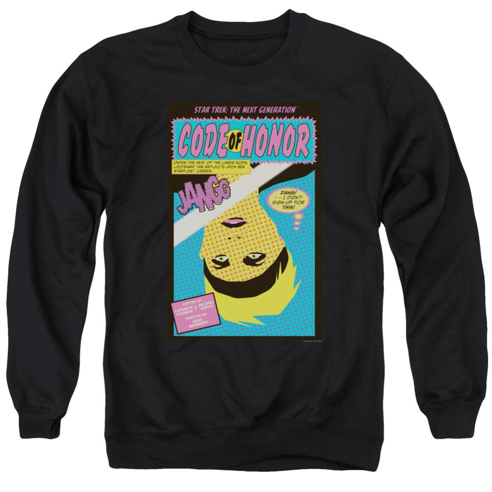 Star Trek TNG Season 1 Episode 4 Men's Crewneck 50 50 Poly Long-Sleeve T-Shirt