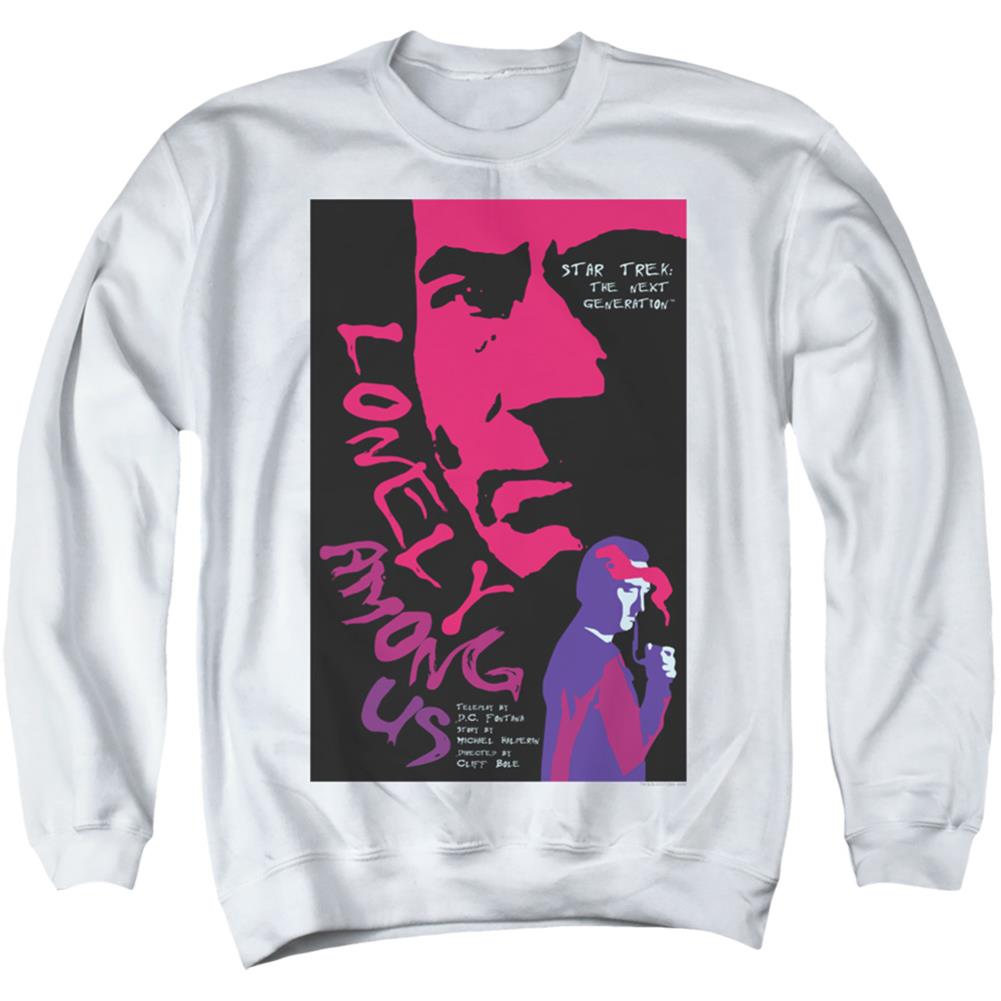 Star Trek TNG Season 1 Episode 7 Men's Crewneck 50 50 Poly Long-Sleeve T-Shirt